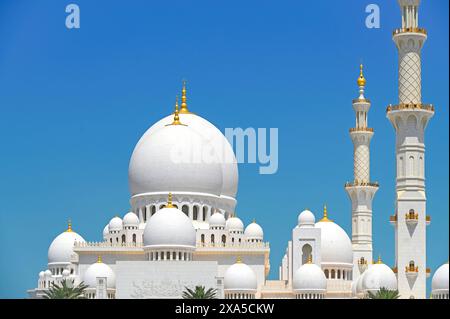 Grande Mosquée de Sheikh Zayed à Abu Dhabi Banque D'Images