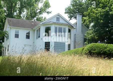 Bedford, va, États-Unis vue arrière de la ferme historique Cloverlea au Claytor nature Center. Banque D'Images