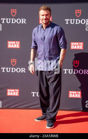 Barcelone , Espagne. 04 juin 2024. L'ancien footballeur David Beckham lors de l'événement TUDOR Brand à Barcelone le mardi 4 juin 2024. Crédit : CORDON PRESS/Alamy Live News Banque D'Images