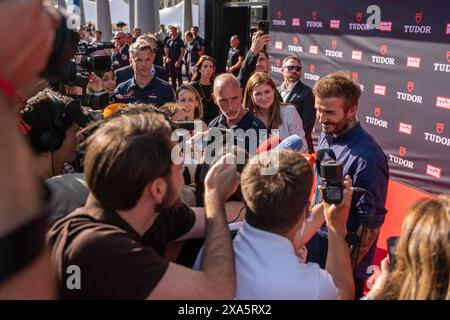 Barcelone , Espagne. 04 juin 2024. L'ancien footballeur David Beckham lors de l'événement TUDOR Brand à Barcelone le mardi 4 juin 2024. Crédit : CORDON PRESS/Alamy Live News Banque D'Images