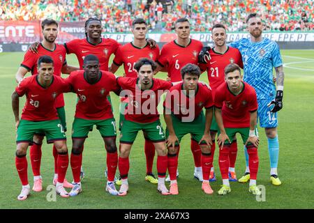 Lisbonne, Portugal. 04 juin 2024. 04 juin 2024. Lisbonne, Portugal. Portugal équipe de départ pour le match amical international, Portugal vs Finlande crédit : Alexandre de Sousa/Alamy Live News Banque D'Images