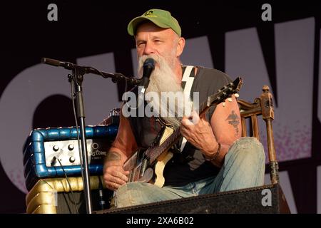 Seasick Steve, Wychwood Festival, Cheltenham, Gloucestershire, Royaume-Uni, 31/05/2024, Credit:Michael Palmer/Alamy Live News Banque D'Images