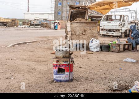 Scène de rue à Tadjourah, République de Djibouti, Afrique Banque D'Images