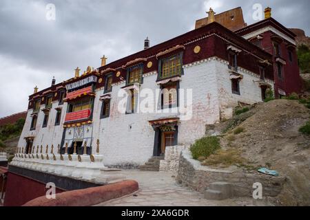 Le Stupa de Kumbum dans le comté de Gyantse, Tibet, Chine Banque D'Images