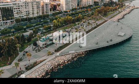 Vue aérienne du paysage urbain depuis le point culminant de l'eau Banque D'Images