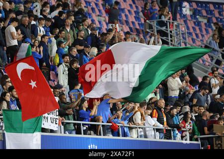 Bologne, Bologne, Emilie Romagne. 4 juin 2024. Lors du match de préparation pour les Championnats d'Europe de football 2024 en Allemagne, l'équipe nationale affrontera un match amical entre l'Italie et la Turquie au stade Renato Dall'Ara de Bologne. En photo : (crédit image : © Fabio Sasso/ZUMA Press Wire) USAGE ÉDITORIAL SEULEMENT! Non destiné à UN USAGE commercial ! Banque D'Images