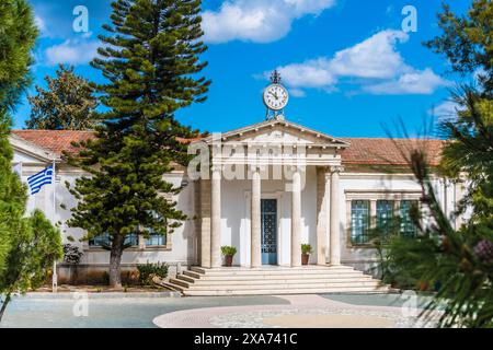 École Timios Stavros. Pano Lefkara. District de Larnaka, République de Chypre Banque D'Images