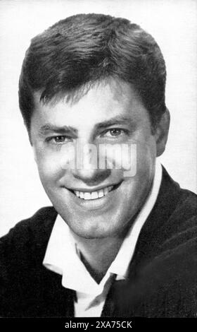 Jerry Lewis, star de cinéma, acteur, comédien, souvenir, carte postale, collection, vintage, classique, historique, années 1960 Banque D'Images