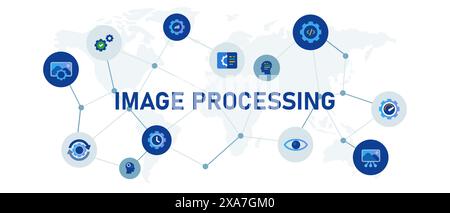 traitement de l'image media transformation progress album technologie numérique Illustration de Vecteur