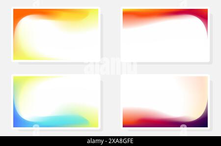 Fond de dégradé défini simple écran moderne ou illustration vectorielle de conception de présentation Illustration de Vecteur
