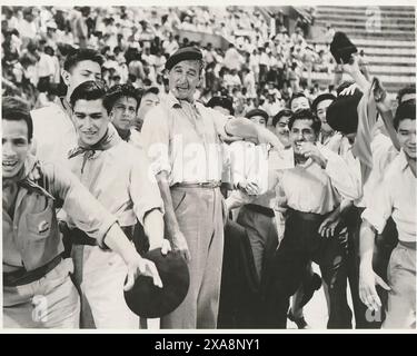 Le Soleil se lève aussi (20th Century Fox, 1957). Hemingway. Avec Tyrone Power, Ava Gardner, Mel Ferrer, Errol Flynn, Eddie Albert, Juliette Greco, Greg Banque D'Images