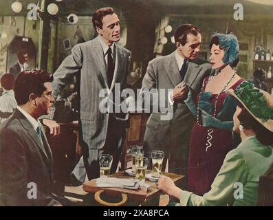 Le Soleil se lève aussi (20th Century Fox, 1957). Hemingway. Avec Tyrone Power, Ava Gardner, Mel Ferrer, Errol Flynn, Eddie Albert, Juliette Greco, Greg Banque D'Images