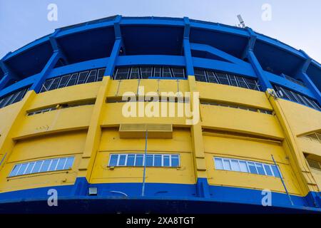 La Bombanera ou Estadio Alberto J. Armando, domicile du club de football Boca Juniors. La Boca, Buenos Aires, Argentine. Banque D'Images