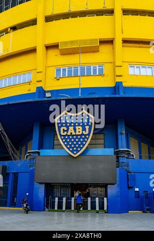 La Bombanera ou Estadio Alberto J. Armando, domicile du club de football Boca Juniors. La Boca, Buenos Aires, Argentine. Banque D'Images