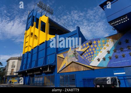 La Bombanera ou Estadio Alberto J. Armando, domicile du club de football Boca Juniors. La Boca, Buenos Aires, Argentine. Banque D'Images