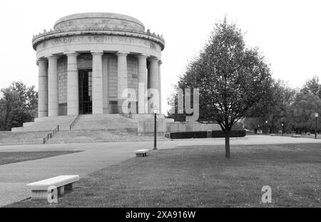 Photo stock de l'enseigne George Rogers Clark National Historical Park à Vincennes, Indiana. AUX ÉTATS-UNIS Banque D'Images