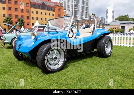1977 Meyers Mank Beach buggy au concours de Londres 2024 à l'honorable Artillery Company dans la ville de Londres au Royaume-Uni Banque D'Images