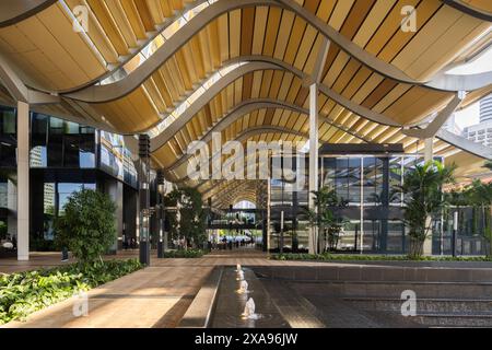 South Beach Singapore conçu par Foster + Partners Banque D'Images