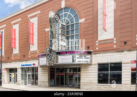 The second City est une troupe de comédie d'improvisation fondée en 1959 et a été le point de départ de nombreuses stars primées. Banque D'Images