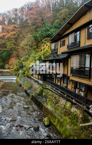 Kurokawa Onsen, spa public, Kyushu, Japon, Asie Banque D'Images