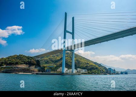 Pont Megami, Nagasaki, Kyushu, au Japon, en Asie Banque D'Images