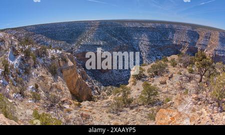 Les falaises de Waldron Canyon à l'ouest de Hermits Rest, Grand Canyon, Arizona, États-Unis d'Amérique, Amérique du Nord Banque D'Images