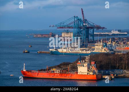 Gothenburg, Suède - 05 mars 2024 : le pétrolier GPL Cgas Monarch au port Banque D'Images