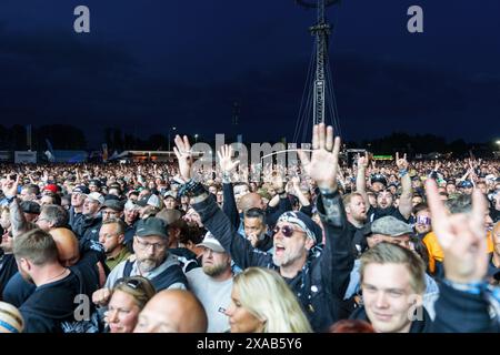 Solvesborg, Suède, 5 juin 2024 FIVE FINGER DEATH PUNCH (US) se produit au Sweden Rock Festival Credit : PEO Mšller/Alamy Live News Banque D'Images