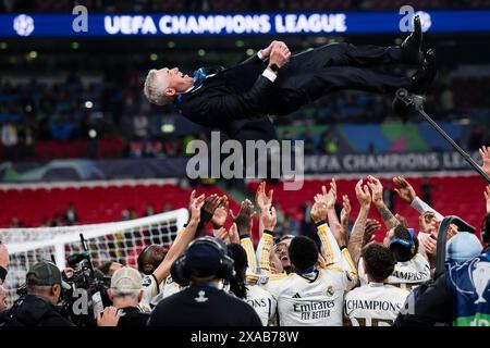 Londres, Royaume-Uni. 1er juin 2024. Lors de la finale de l'UEFA Champions League entre le Borussia Dortmund et le Real Madrid CF. Crédit : Nicolò Campo/Alamy Live News Banque D'Images