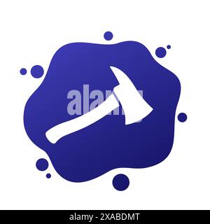 Axe de l'icône de vecteur de pompier Illustration de Vecteur
