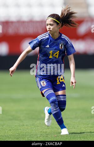 Murcie, Espagne. Crédit : D. 03 juin 2024. Yui Hasegawa (JPN) Football/Football : match amical international entre la Nouvelle-Zélande 1-4 Japon à l'Estadio Nueva Condomina à Murcie, Espagne. Crédit : d . Nakashima/AFLO/Alamy Live News Banque D'Images