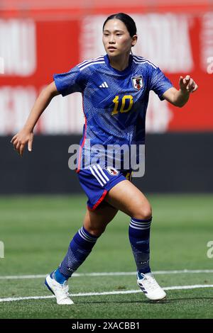Murcie, Espagne. Crédit : D. 03 juin 2024. Fuka Nagano (JPN) Football/Football : match amical international entre la Nouvelle-Zélande 1-4 Japon à l'Estadio Nueva Condomina à Murcie, Espagne. Crédit : d . Nakashima/AFLO/Alamy Live News Banque D'Images