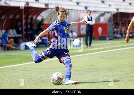 Murcie, Espagne. Crédit : D. 03 juin 2024. Yui Hasegawa (JPN) Football/Football : match amical international entre la Nouvelle-Zélande 1-4 Japon à l'Estadio Nueva Condomina à Murcie, Espagne. Crédit : d . Nakashima/AFLO/Alamy Live News Banque D'Images
