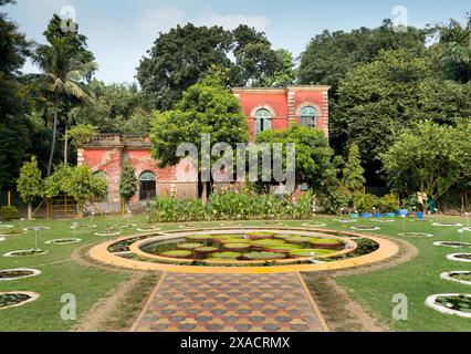 Section plantes aquatiques, jardins botaniques, Kolkata, Bengale occidental, Inde, Asie Copyright : CharlesxBowman 367-6386 Banque D'Images