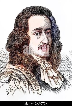 Algernon Sidney (geb. 14. Januar/15. Januar 1623 au château de Baynard, Londres, Gest. 7. Décembre 1683 à Londres) War ein englischer Politiker, ein politischer Philosoph und ein Gegner Karls II. von England, Historisch, digital restaurierte Reproduktion von einer Vorlage aus dem 19. Jahrhundert, date du dossier non précisée, Banque D'Images