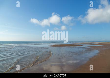 Plage de Tentsmuir par un matin ensoleillé Banque D'Images