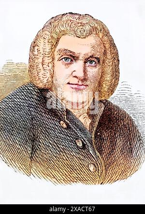 Edward Thurlow, 1. Baron Thurlow, (geb. 9. Décembre 1731 à Bracon Ash, Norfolk, Gest. 12. Septembre 1806) War ein britischer Politiker, Historisch, digital restaurierte Reproduktion von einer Vorlage aus dem 19. Jahrhundert, date du dossier non précisée, Banque D'Images