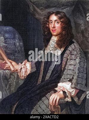 Heneage Finch, 1. Comte de Nottingham (1621-1682), englischer Peer und Politiker, Historisch, digital restaurierte Reproduktion von einer Vorlage aus dem 19. Jahrhundert, date du dossier non précisée Banque D'Images