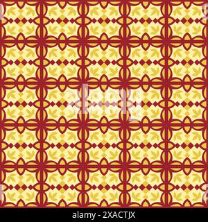 Beau motif sans couture Tile design vintage Illustration de Vecteur