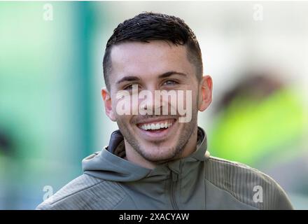 Photo du dossier datée du 28-09-2019 de Lewis Morgan, appelé dans l'équipe Ecosse avant l'Euro 2024. Date d'émission : jeudi 6 juin 2024. Banque D'Images