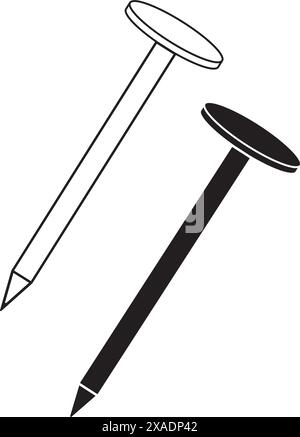Modèle d'illustration vectorielle de conception d'icône d'ongle Illustration de Vecteur