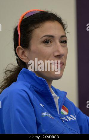 Roma, Italie. 06 juin 2024. Antonella Palmisano lors de la conférence de presse pour la présentation de la 26ème édition des Championnats d'Europe d'athlétisme Rome 2024 au CONI de Rome, Italie - jeudi 6 juin 2024 - Sport, Athlétisme (photo de Fabrizio Corradetti/LaPresse) crédit : LaPresse/Alamy Live News Banque D'Images