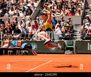 Paris, France. 6 juin 2024. La joueuse Laura Siegemund (GER) lors de la finale mixte de l'Open de France du Grand Chelem 2024 à Roland Garros, Paris, France. Frank Molter/Alamy Live News Banque D'Images