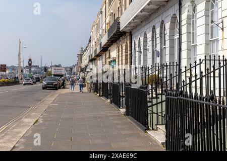 Esplanade Weymouth, Dorset, Royaume-Uni, Angleterre, Weymouth Royaume-Uni, Weymouth Dorset, Weymouth Town, Weymouth Angleterre, L'Esplanade, route, esplanade de Weymouth Banque D'Images