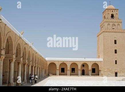 Mausolée et mosquée ou Zawiya de Sidi Sahibi, Kairouan, gouvernorat de Kairouan, Tunisie Banque D'Images