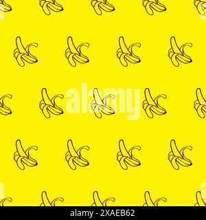 Bananes sans couture motif. fond de conception simple banane Illustration de Vecteur