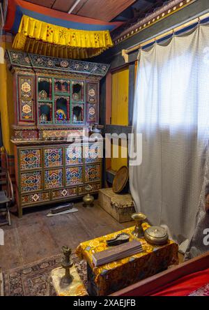 Palais et musée Ogyen Choling, Bumthang, Ogyen Choling, Bhoutan Banque D'Images