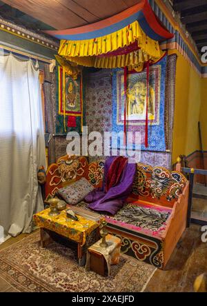 Palais et musée Ogyen Choling, Bumthang, Ogyen Choling, Bhoutan Banque D'Images