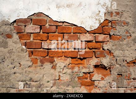 La texture de mur en briques anciennes Banque D'Images