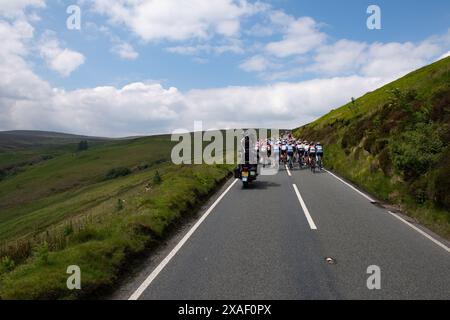 Lloyds Bank Tour of Britain Women - étape 1 - Welshpool à Llandudno. Traversez la campagne galloise Banque D'Images